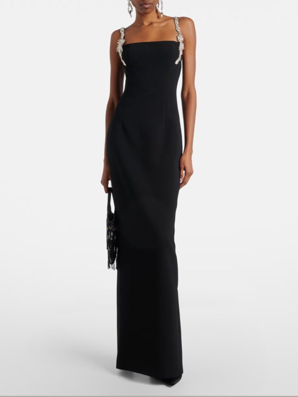 NWT Rachel Gilbert Franca Floral-Crystal Strap Corset Gown US 0